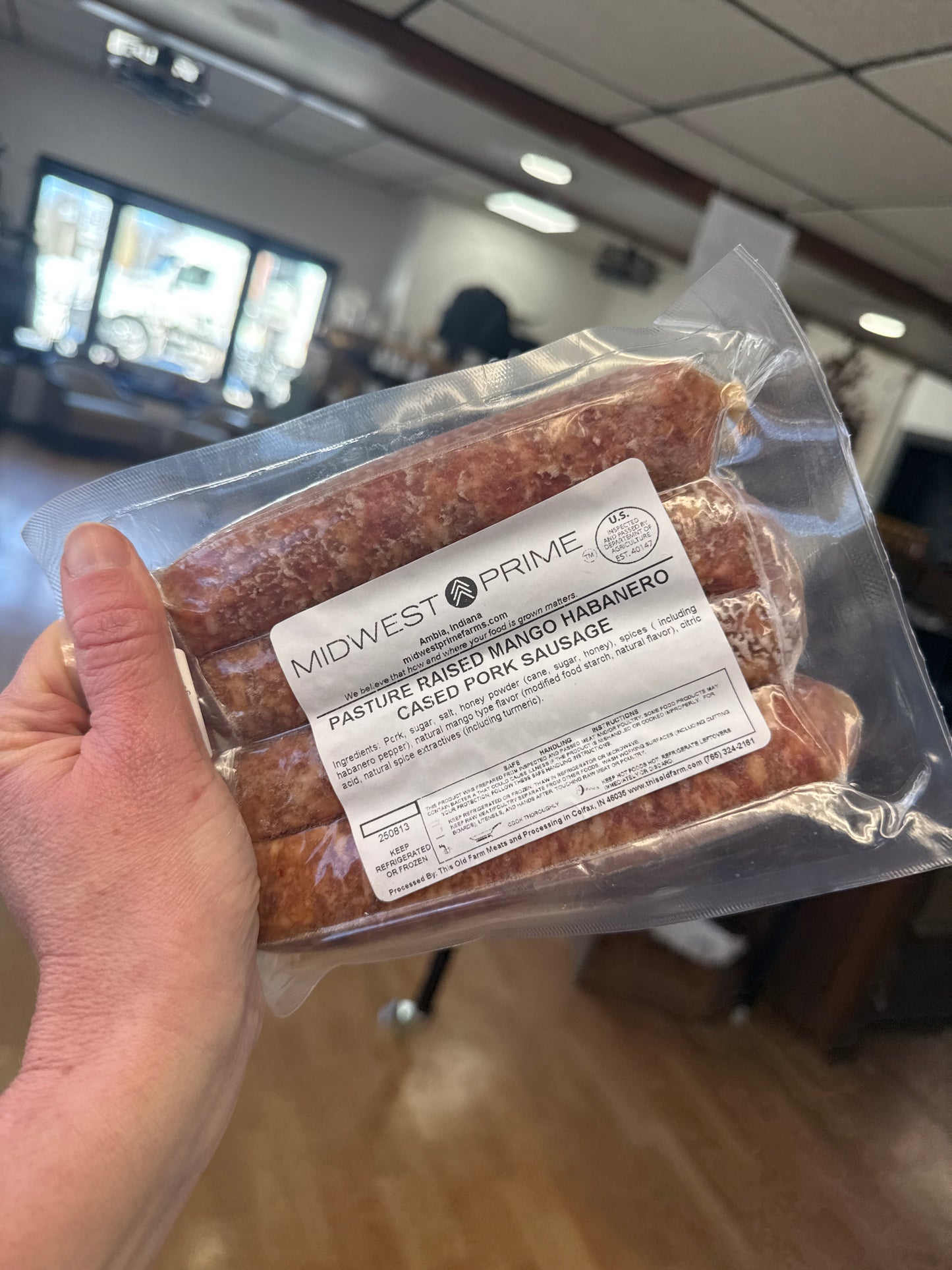 Mango Habanero Cased Sausage