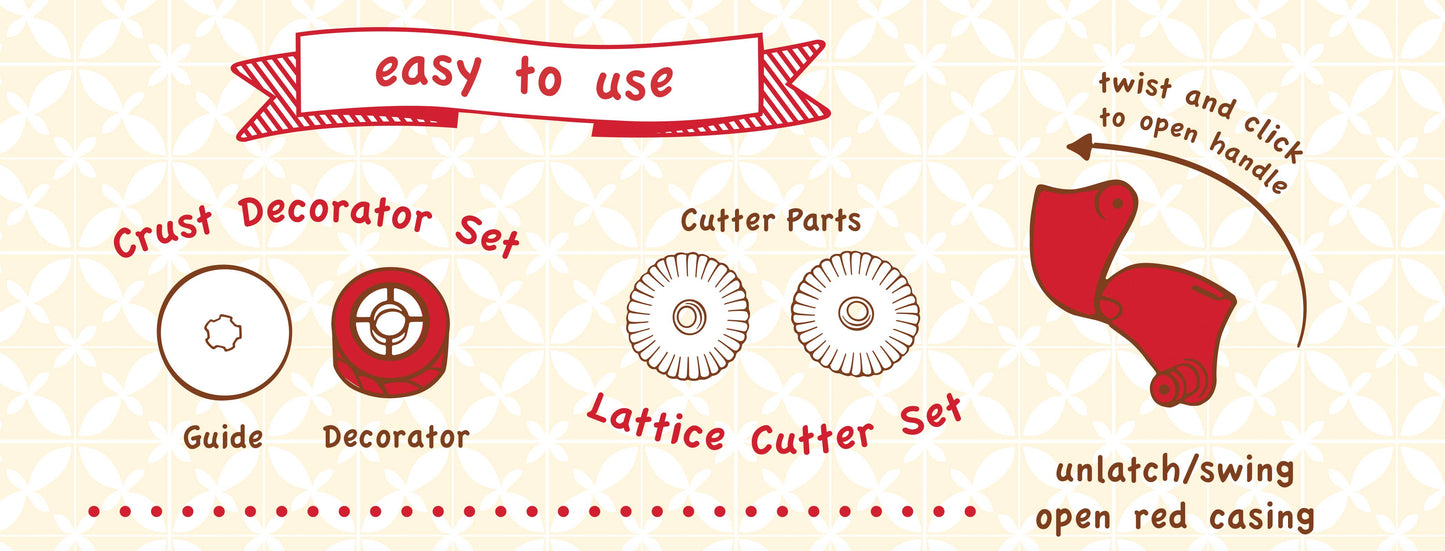 Pastry Wheel Decorator & Cutter Set