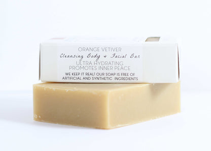 Orange Vetiver Bar Soap - Citrusy & Rejuvenating