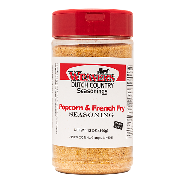Popcorn & French Fry Seasoning: 12 oz. Bottles