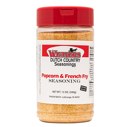 Popcorn & French Fry Seasoning: 12 oz. Bottles