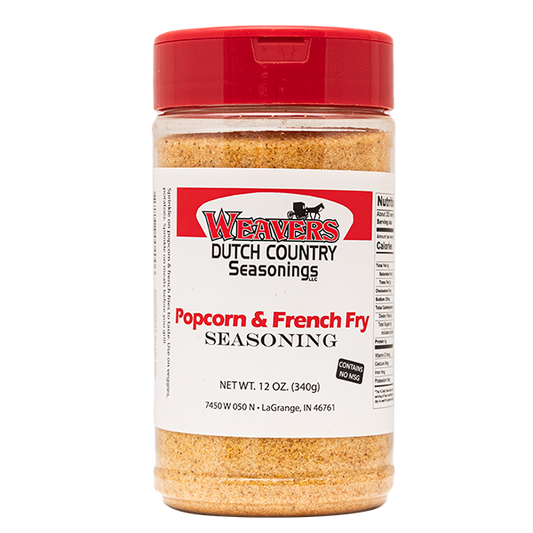 Popcorn & French Fry Seasoning: 12 oz. Bottles