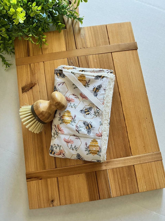 Embroidered Bee Drying Mat