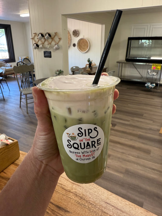 Iced Matcha Latte- 16 oz.