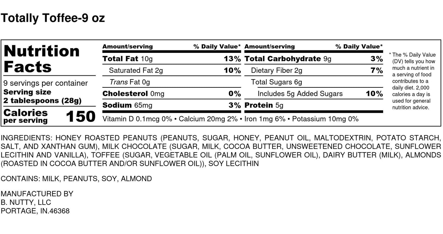 Totally Toffee BNutty Peanut Butter