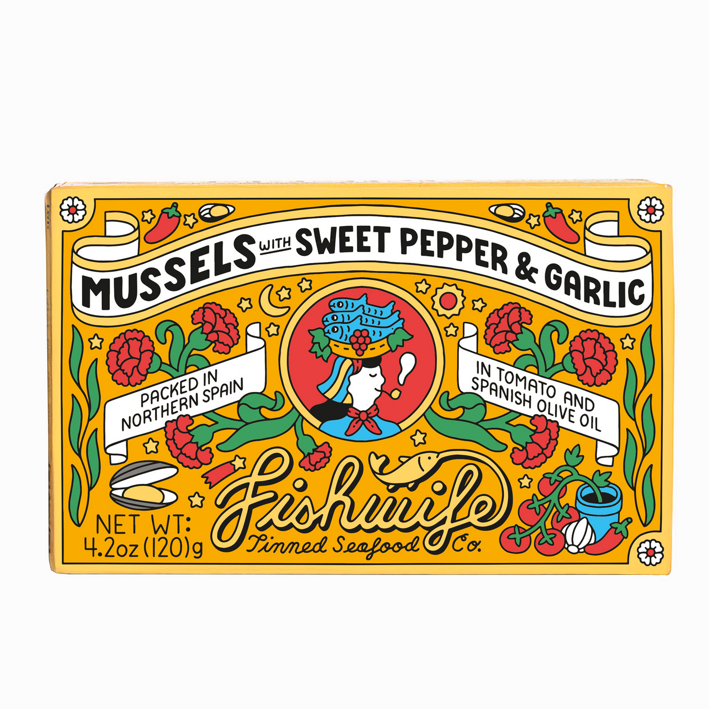 Mussels with Sweet Pepper & Garlic