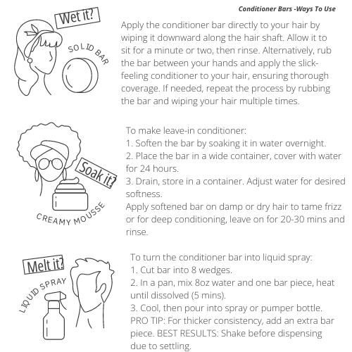 Tangie Rose Geranium Conditioner Bar – Softening & Floral