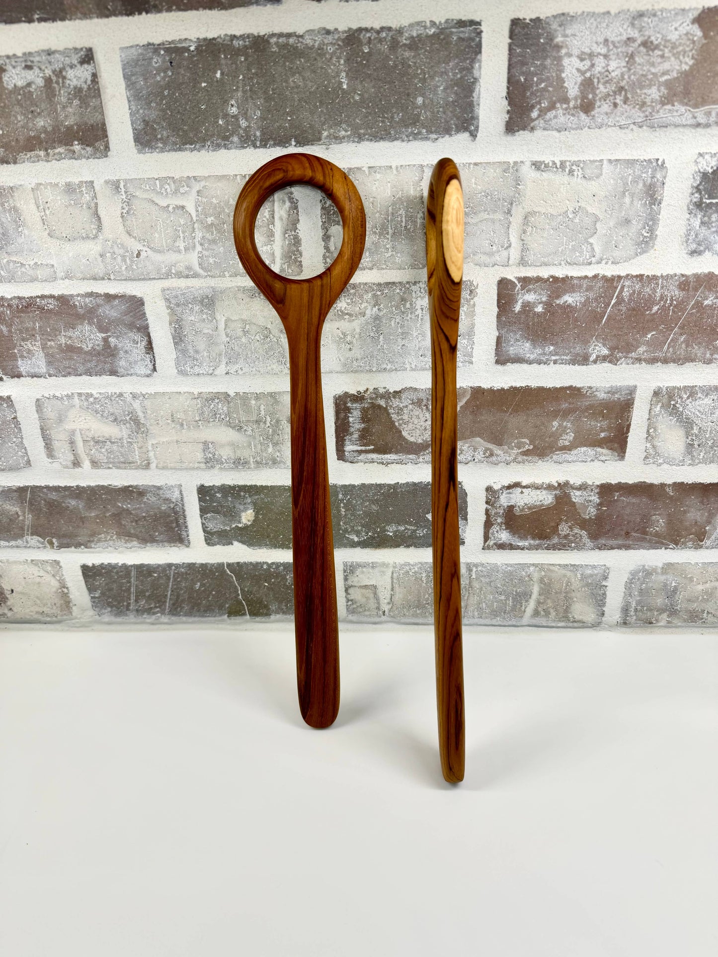 Teak Wood Danish Dough Whisk