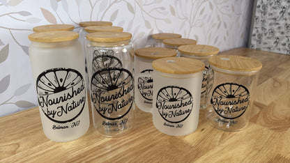 SIPS 20oz Can Glass with Bamboo Lid & Straw