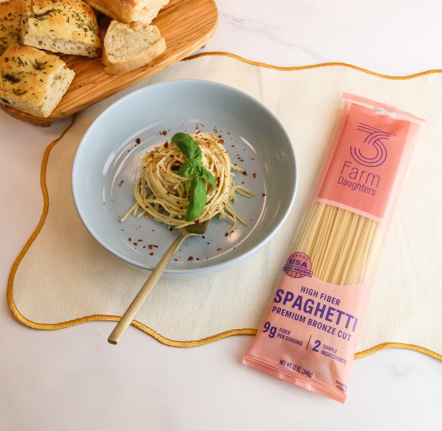 High Fiber Spaghetti - Gut Friendly, Low GI, USA Grown Pasta