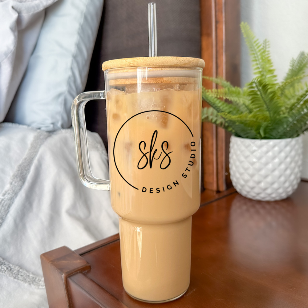 SIPS 40oz Glass Tumbler, Lid & Straw