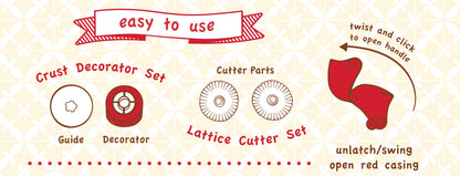 Pastry Wheel Decorator & Cutter Set