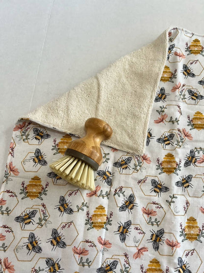 Embroidered Bee Drying Mat