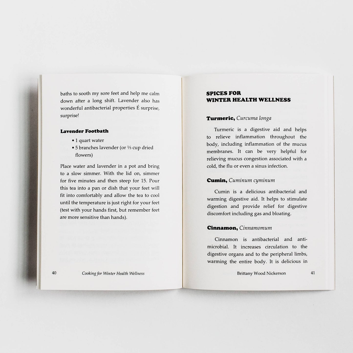 Cooking for Winter Health Wellness book