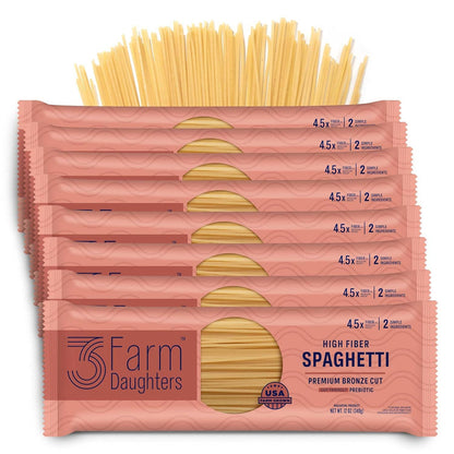 High Fiber Spaghetti - Gut Friendly, Low GI, USA Grown Pasta